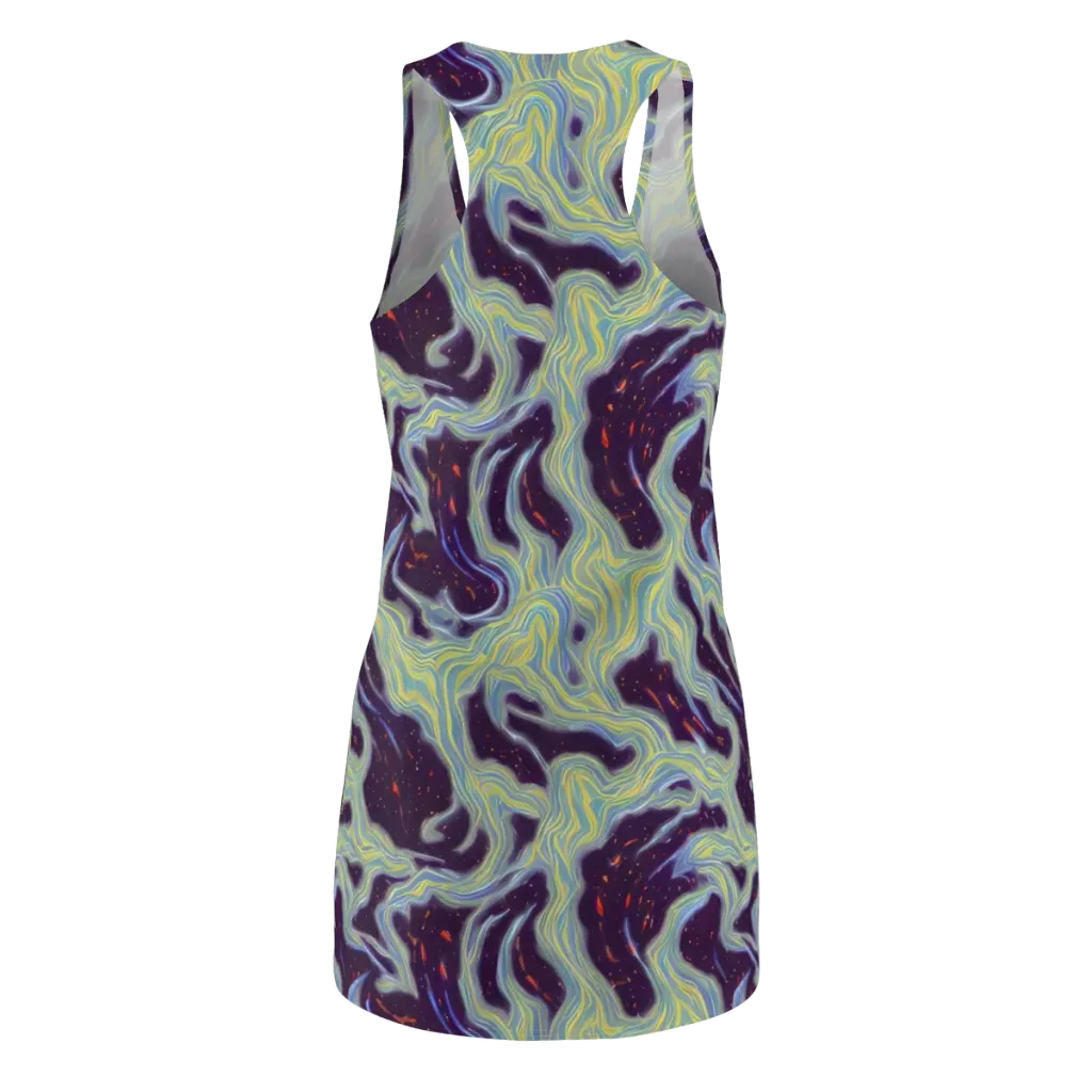 Celestial Tides on Racerback Dress — Back