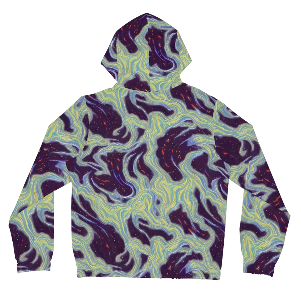 Celestial Tides on Women's Full-Zip Hoodie — Back