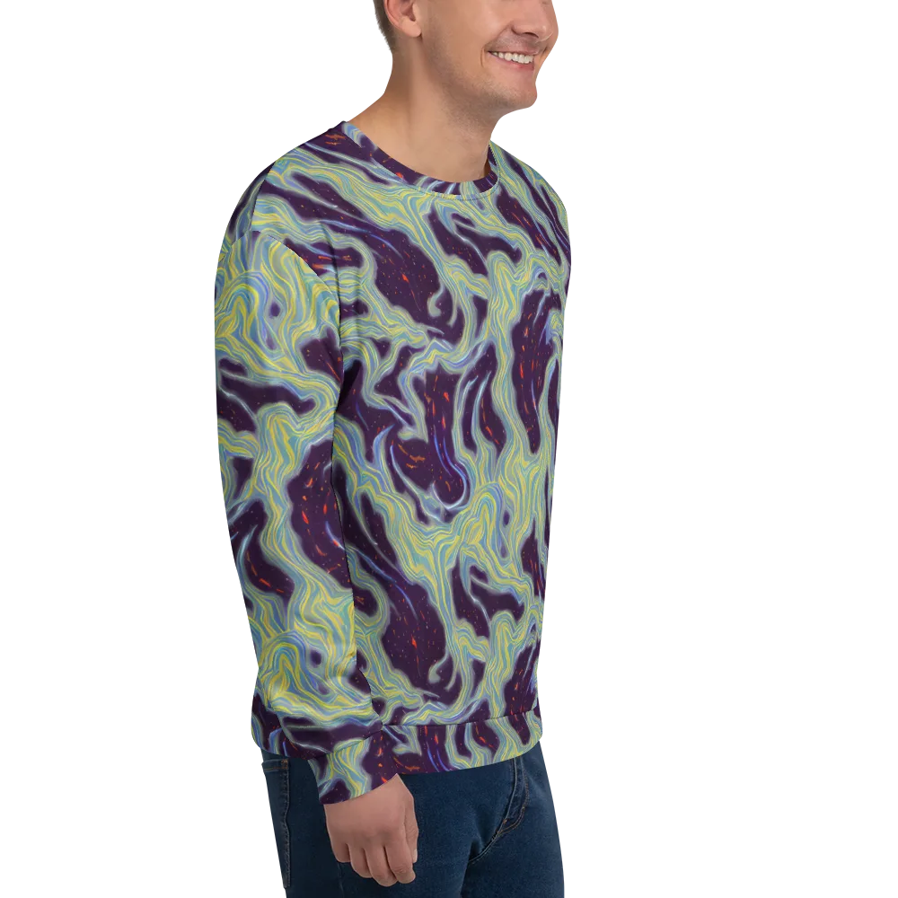 Celestial Tides on Sweatshirt — Right Front
