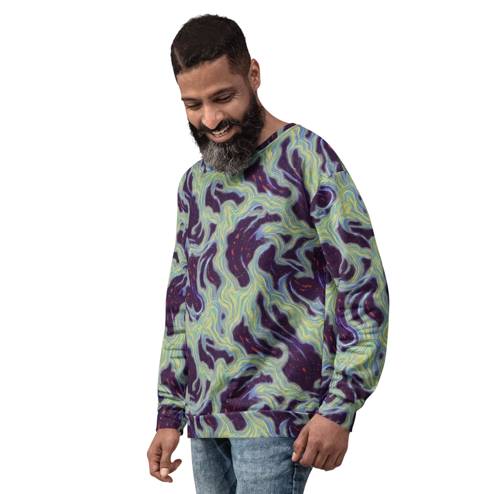 Celestial Tides on Sweatshirt — Left Front
