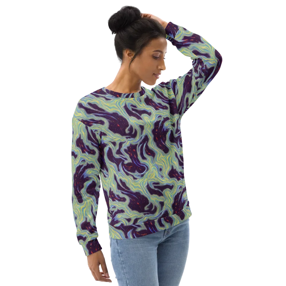 Celestial Tides on Sweatshirt — Right Front