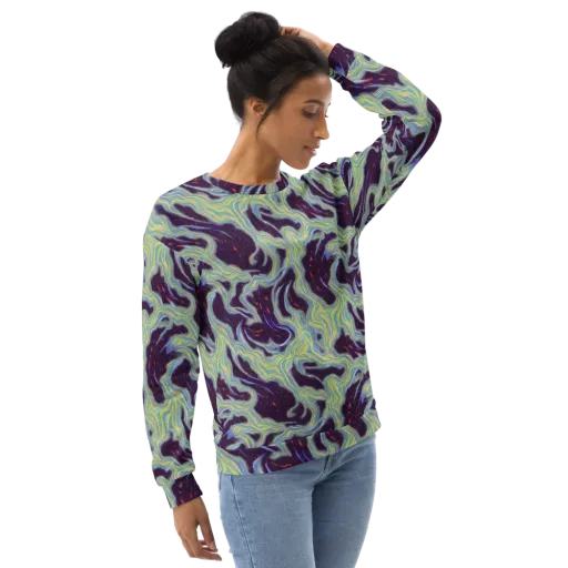 Celestial Tides on a Sweatshirt