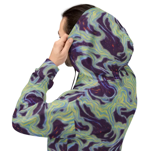 Celestial Tides on a Hoodie
