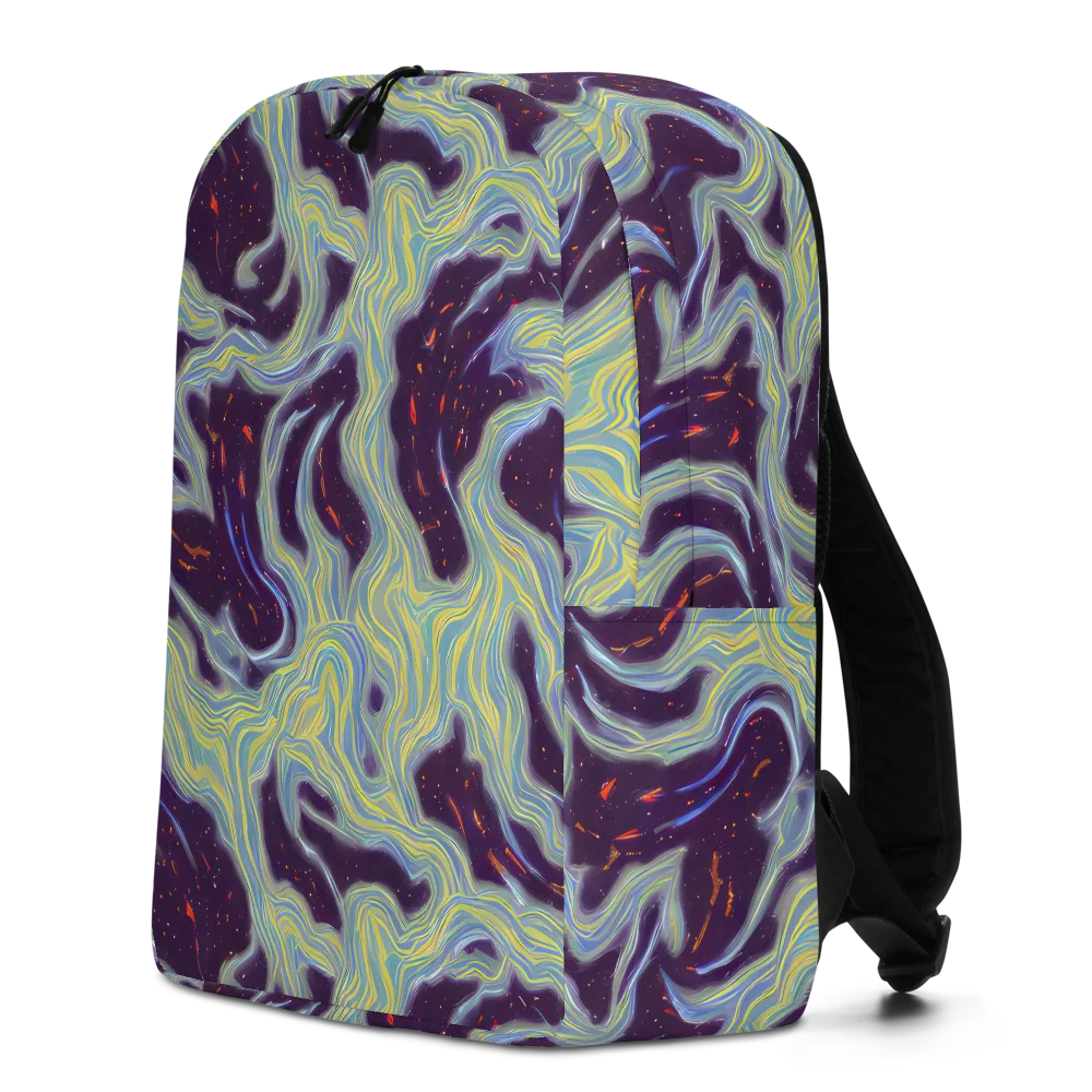 Celestial Tides on Minimalist Backpack — Left
