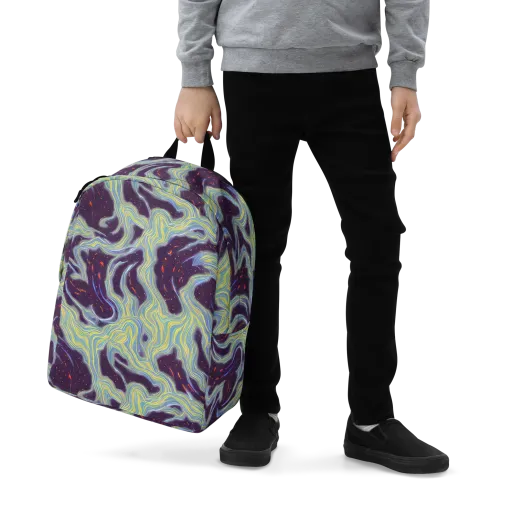 Celestial Tides on a Minimalist Backpack