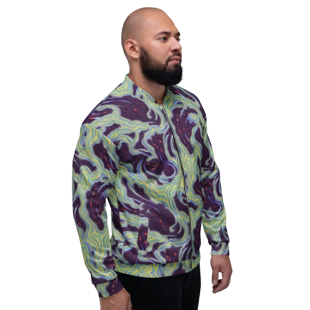 Celestial Tides on Bomber Jacket — Right