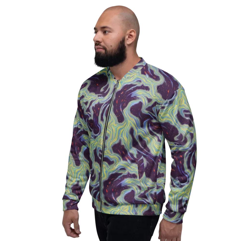 Celestial Tides on Bomber Jacket — Left