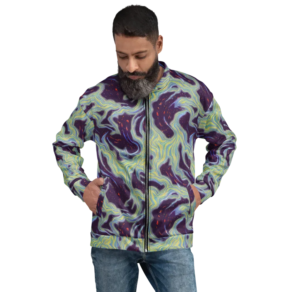 Celestial Tides on Bomber Jacket — Front