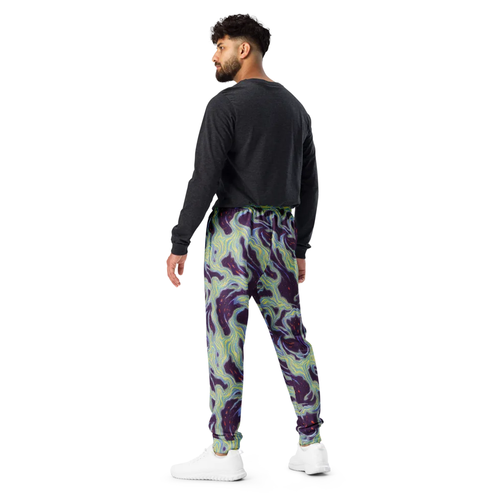 Celestial Tides on Men's Joggers — Back