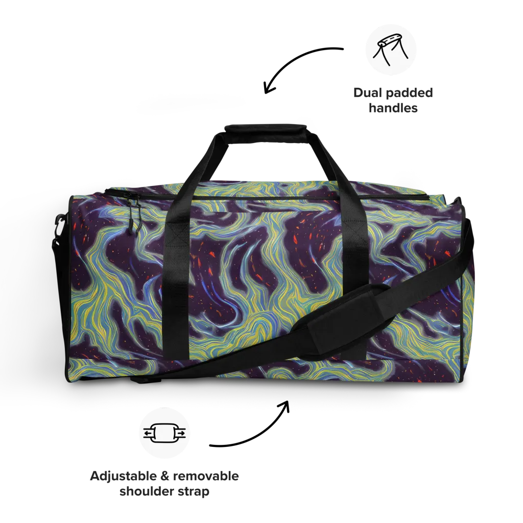 Celestial Tides on Duffle Bag — Front