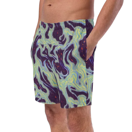 Celestial Tides on a Swim Trunks