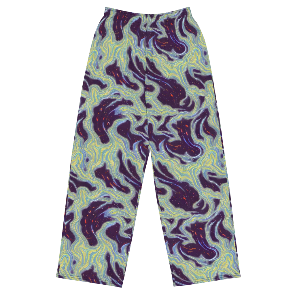 Celestial Tides on Wide-Leg Pants — Front