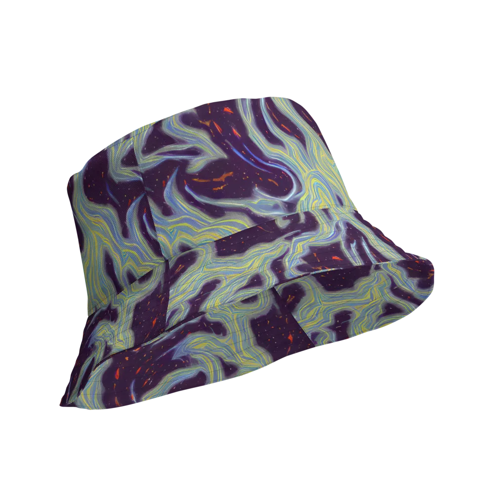 Celestial Tides on Reversible Bucket Hat — Product details Outside
