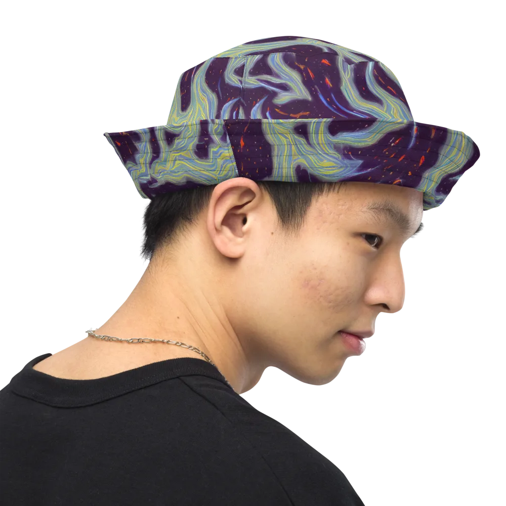 Celestial Tides on Reversible Bucket Hat — Right Outside