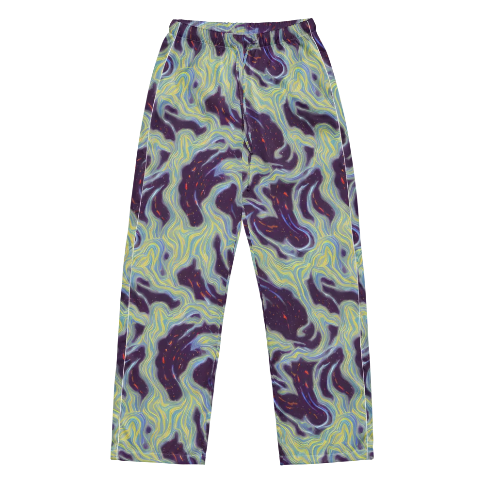 Celestial Tides on Women's Pajama Pants — Front