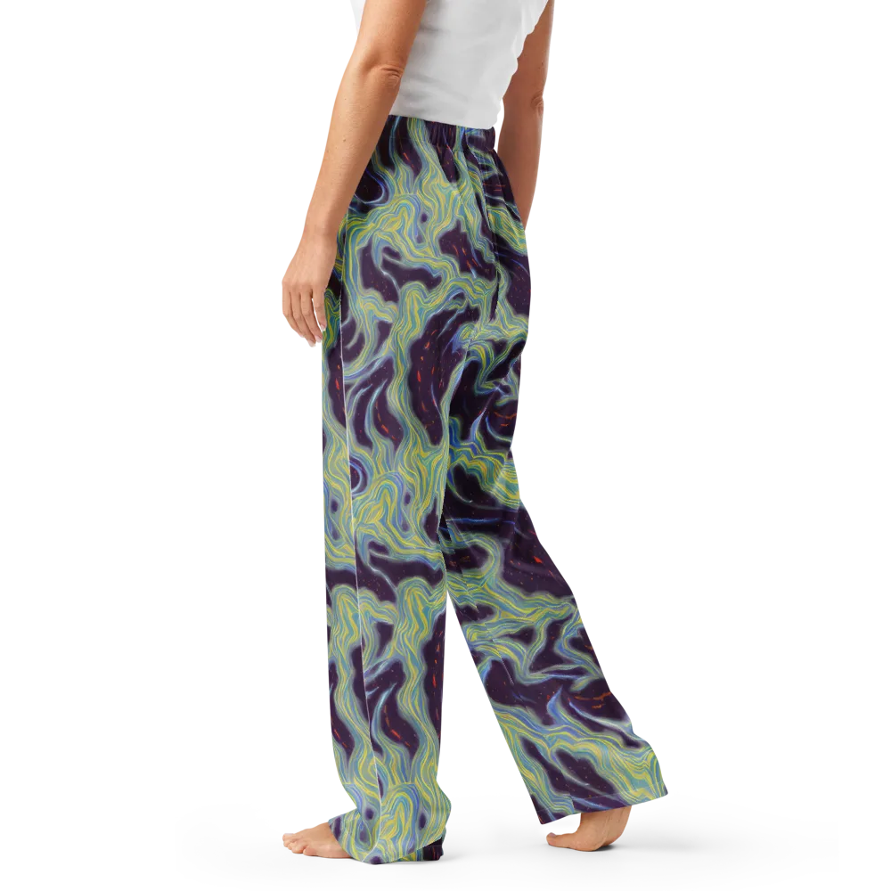 Celestial Tides on Women's Pajama Pants — Left
