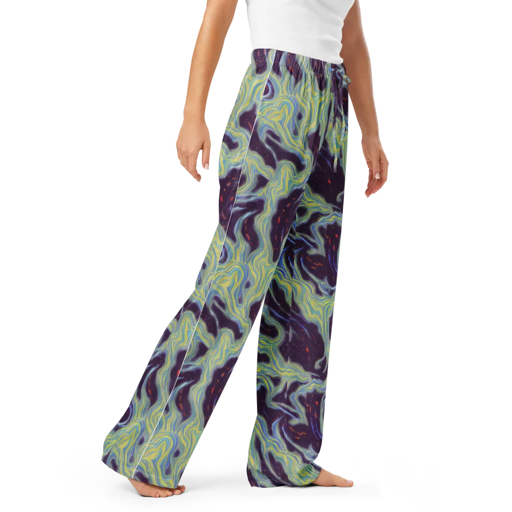 Celestial Tides on Women's Pajama Pants — Right Front