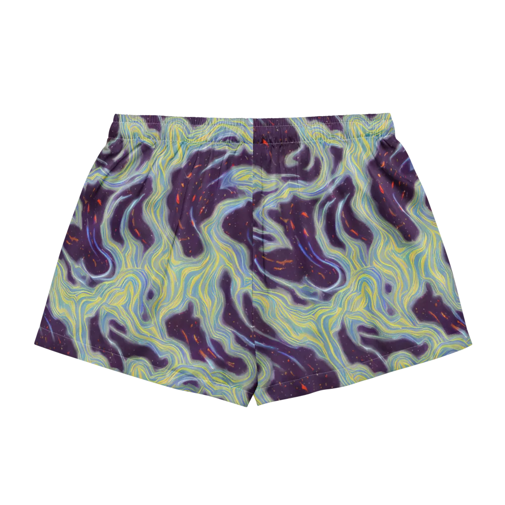 Celestial Tides on Women's Pajama Shorts — Back