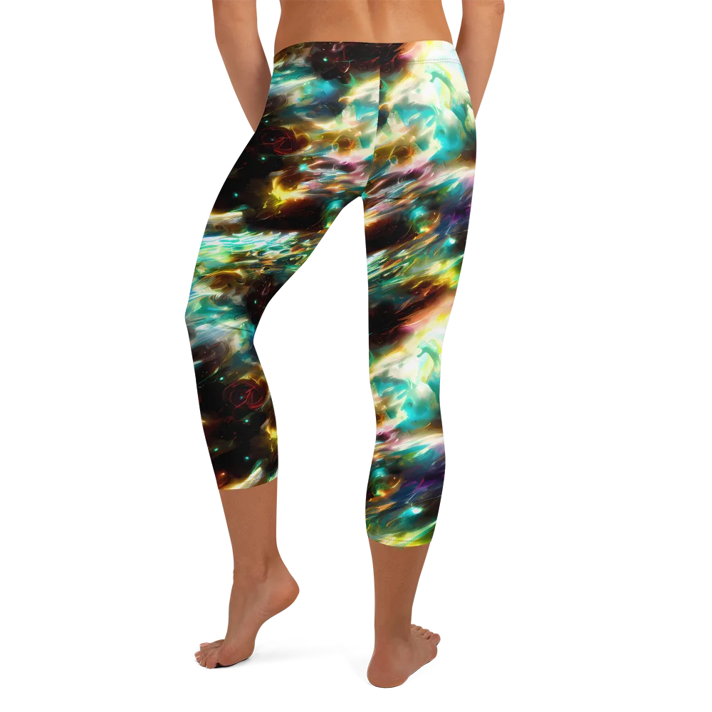 Opal Thunder on Capri Leggings — Back