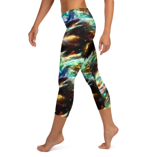 Opal Thunder on a Capri Leggings