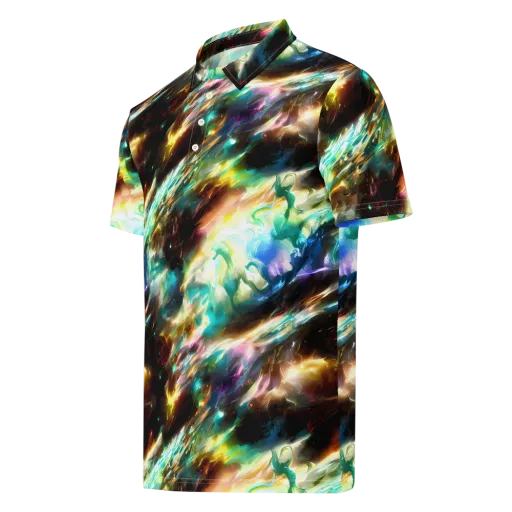 Opal Thunder on a Men's Slim Fit Polo Shirt