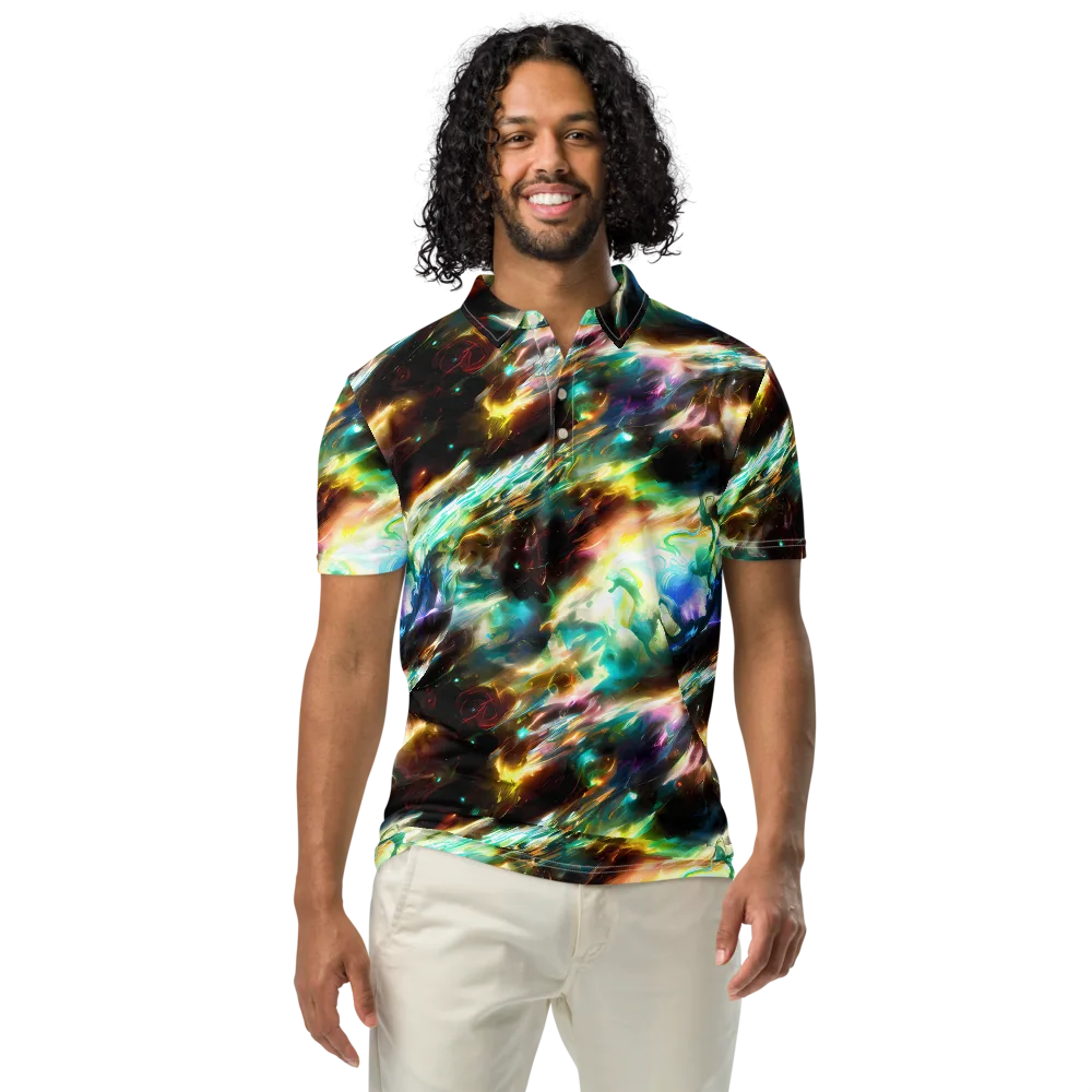 Opal Thunder on Men's Slim Fit Polo Shirt — Front