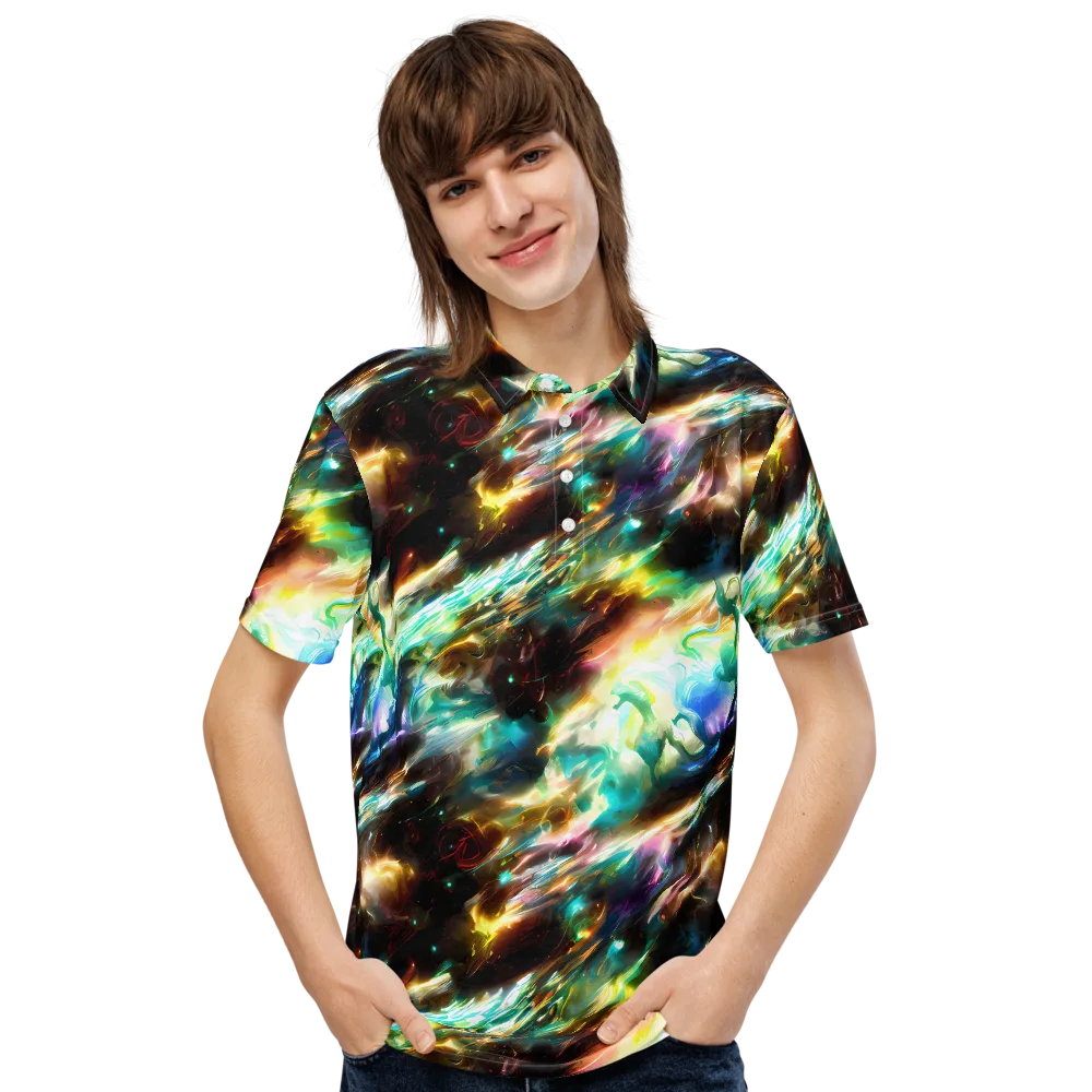 Opal Thunder on Men's Slim Fit Polo Shirt — Front