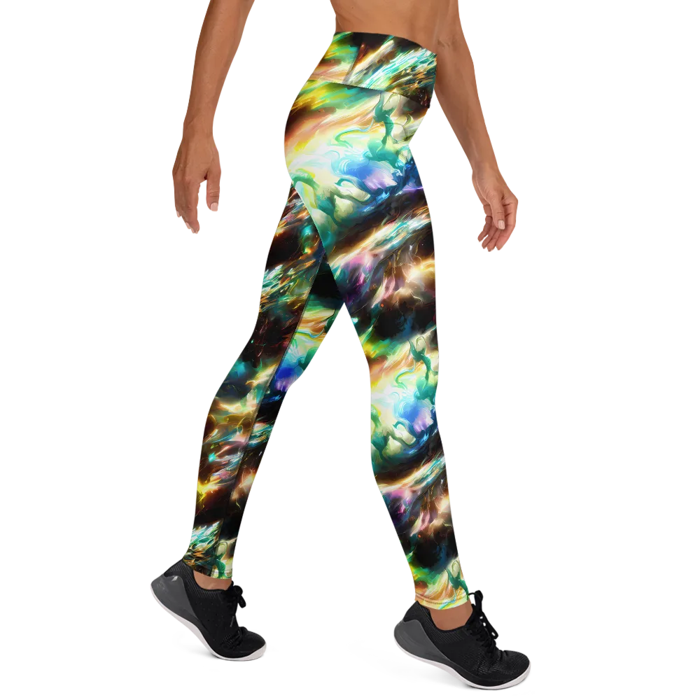 Opal Thunder on Yoga Leggings — Right