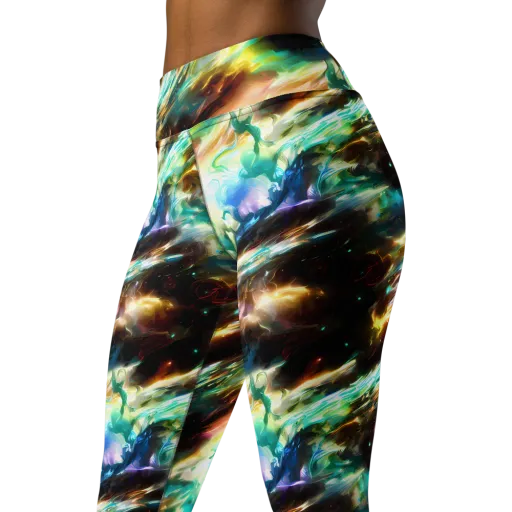 Opal Thunder on a Yoga Leggings