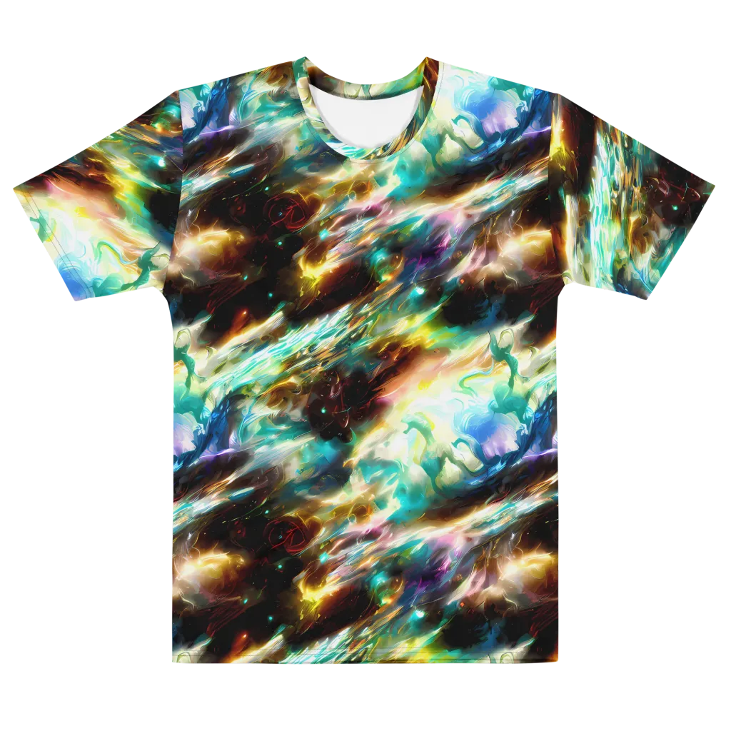 Opal Thunder on Men's Cotton Crew Neck T-Shirt — Front