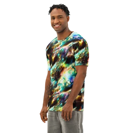 Opal Thunder on a Men's Cotton Crew Neck T-Shirt