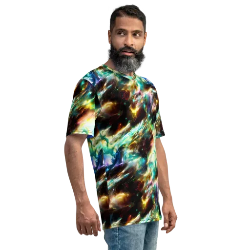 Opal Thunder on a Men's Crew Neck T-Shirt