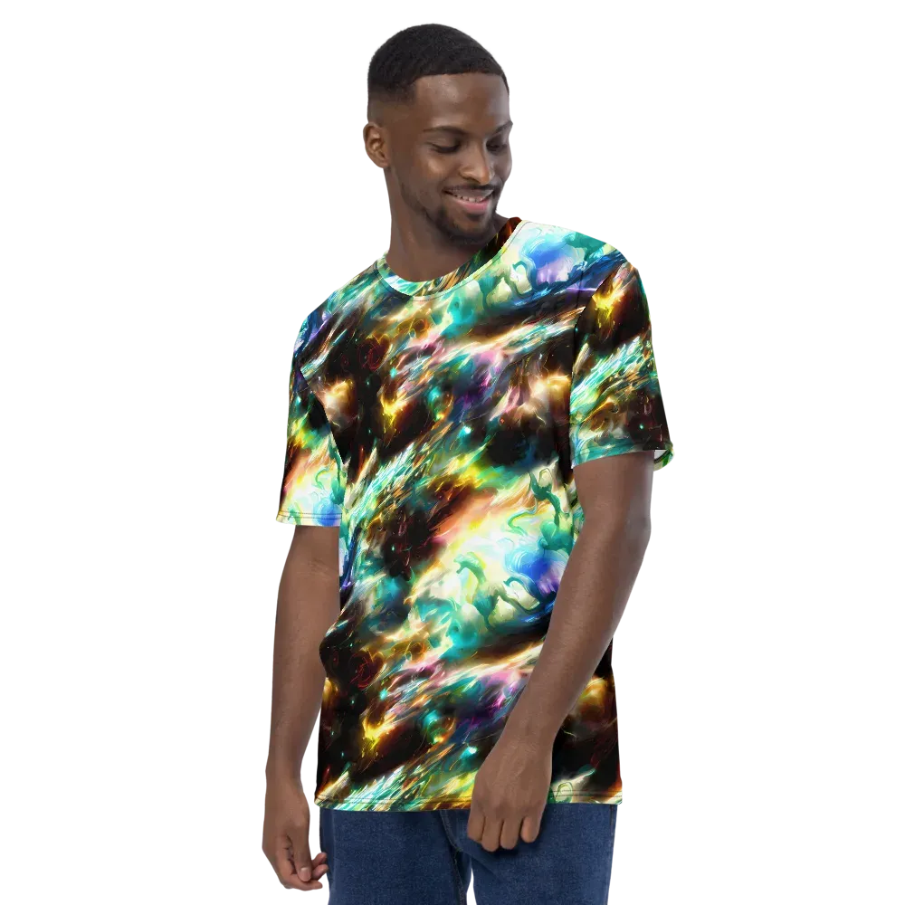 Opal Thunder on Men's Crew Neck T-Shirt — Left