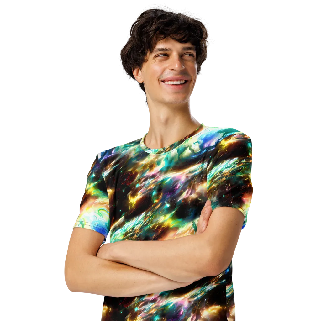 Opal Thunder on Men's Crew Neck T-Shirt — Left Front