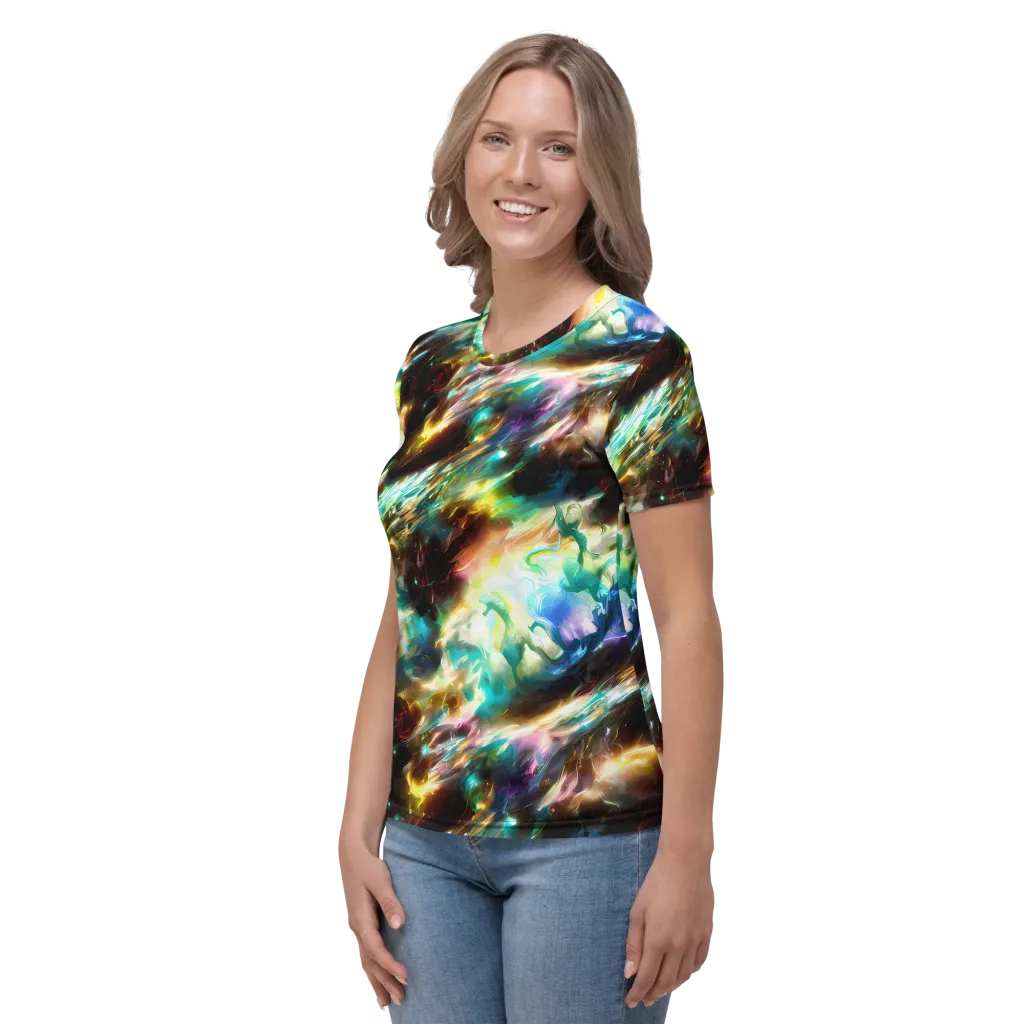 Opal Thunder on Women's Crew Neck T-Shirt — Left