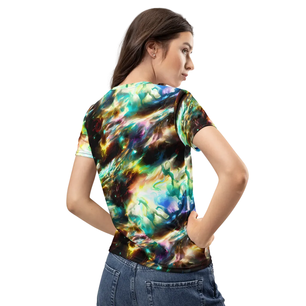 Opal Thunder on Women's Crew Neck T-Shirt — Back