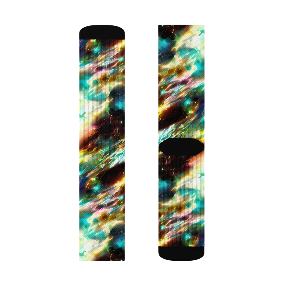 Opal Thunder on Socks — Left Sock
