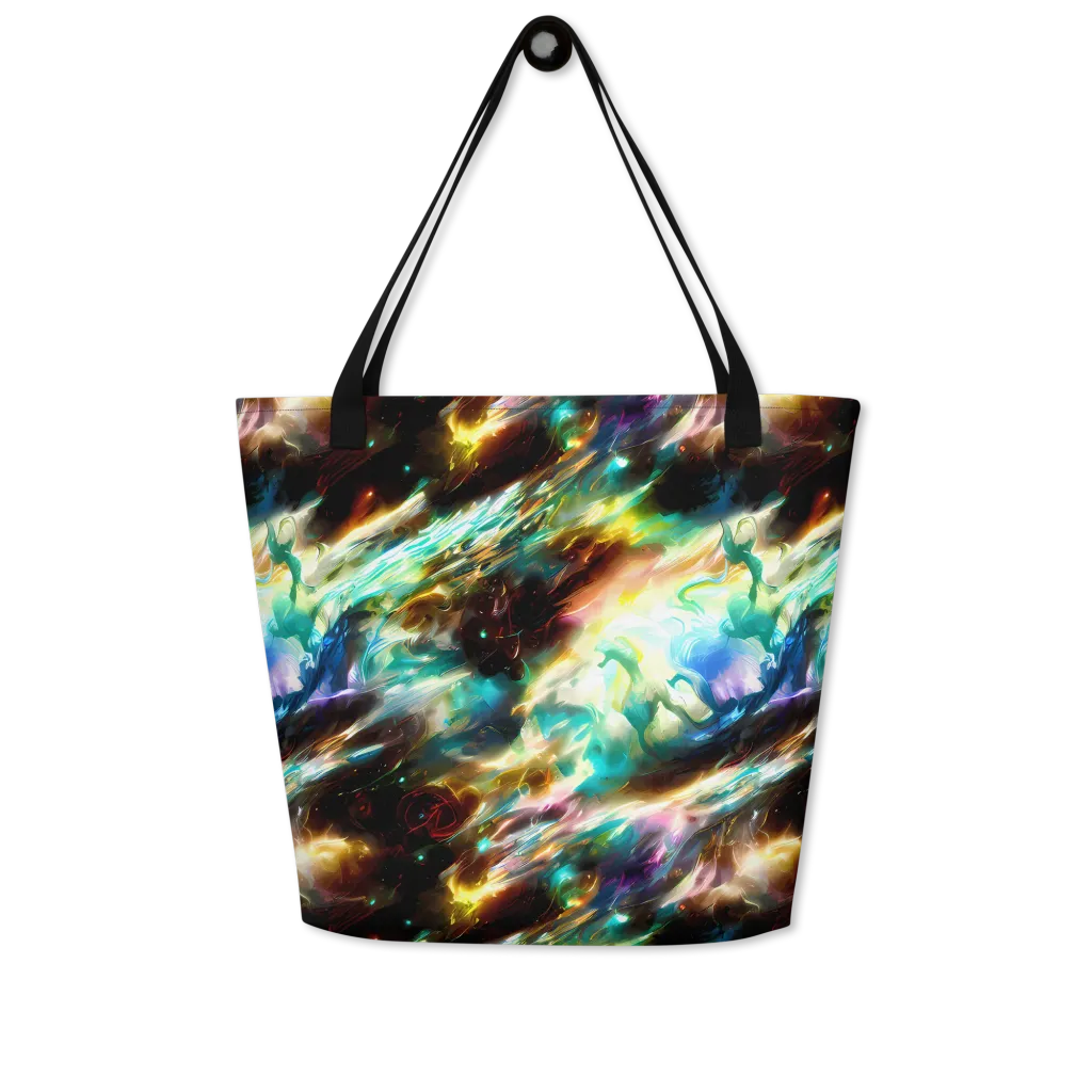 Opal Thunder on Large Tote Bag W/ Pocket — Front