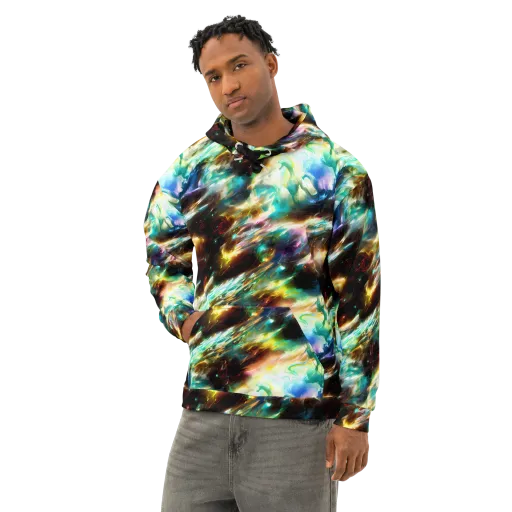 Opal Thunder on a Cotton Hoodie