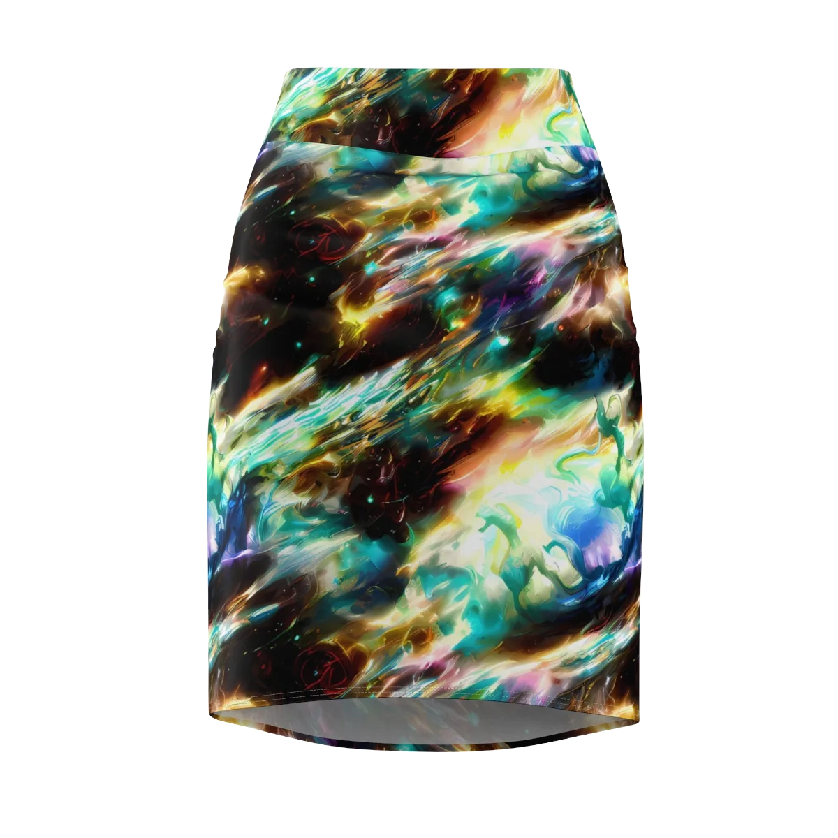 Opal Thunder on Pencil Skirt — Front