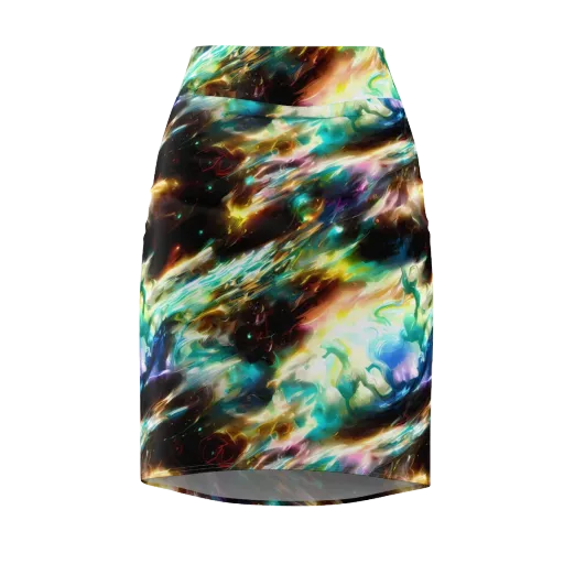 Opal Thunder on a Pencil Skirt