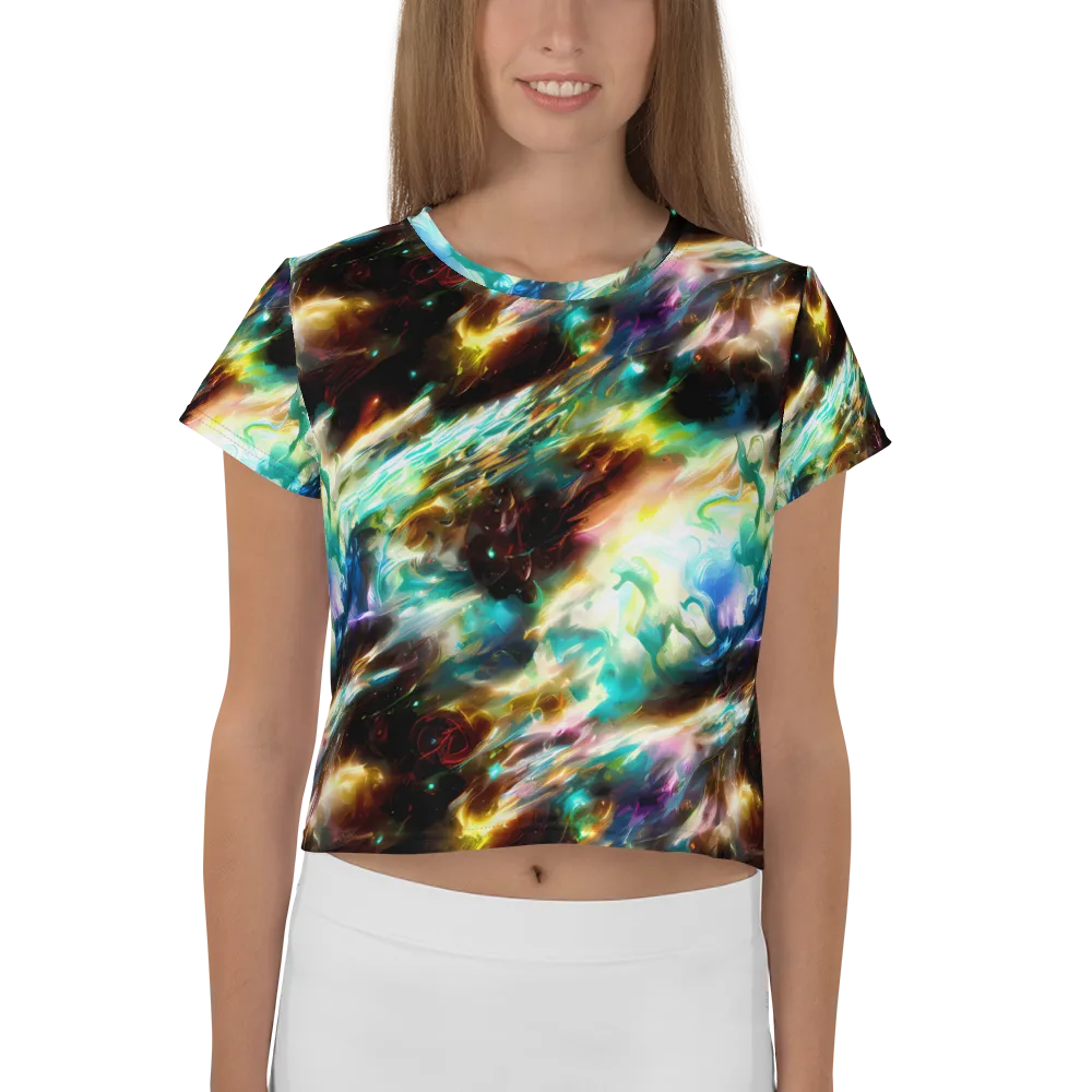 Opal Thunder on Crop Tee — Front