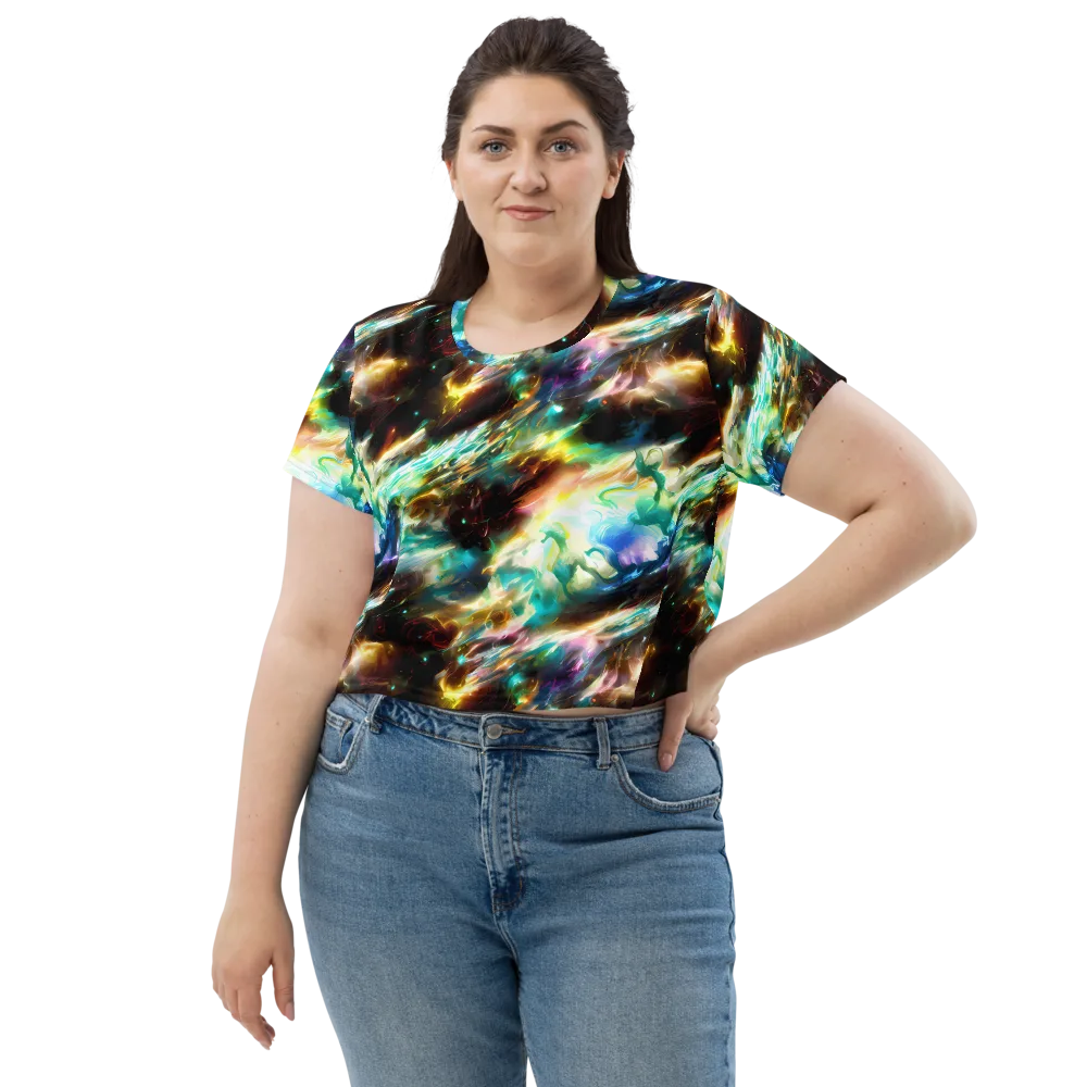Opal Thunder on Crop Tee — Front