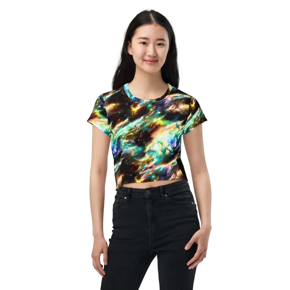 Opal Thunder on Crop Tee — Front