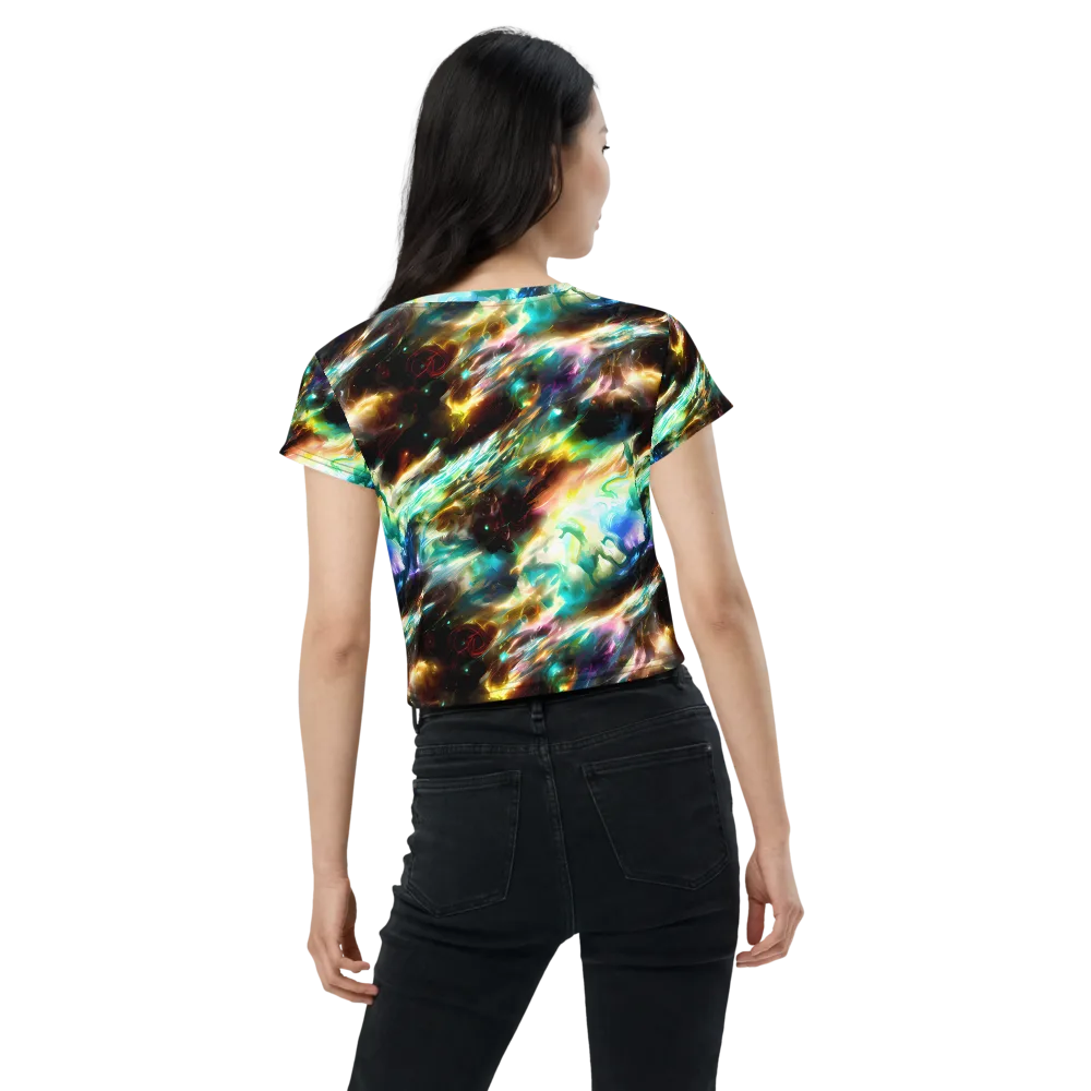 Opal Thunder on Crop Tee — Back