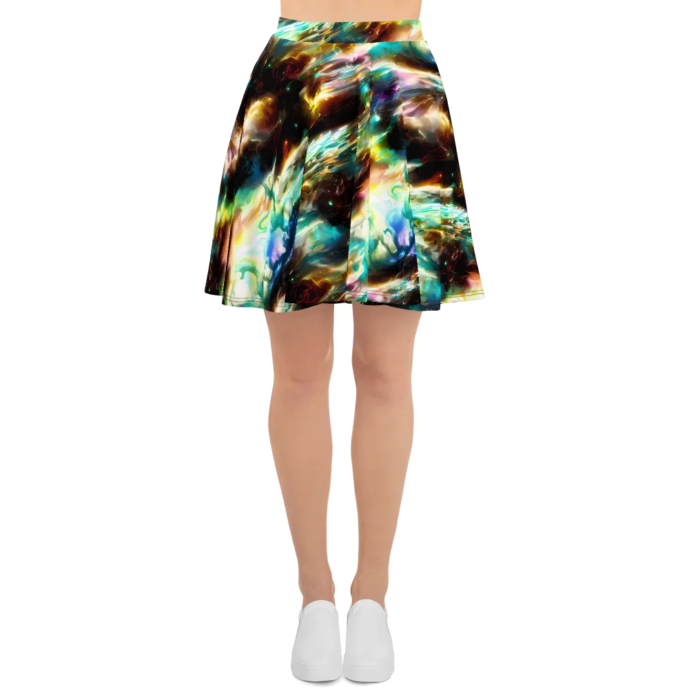 Opal Thunder on Skater Skirt — Front