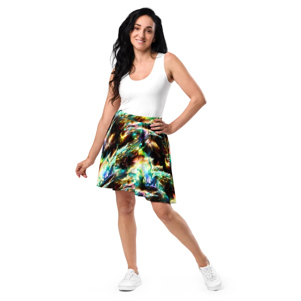 Opal Thunder on Skater Skirt — Front