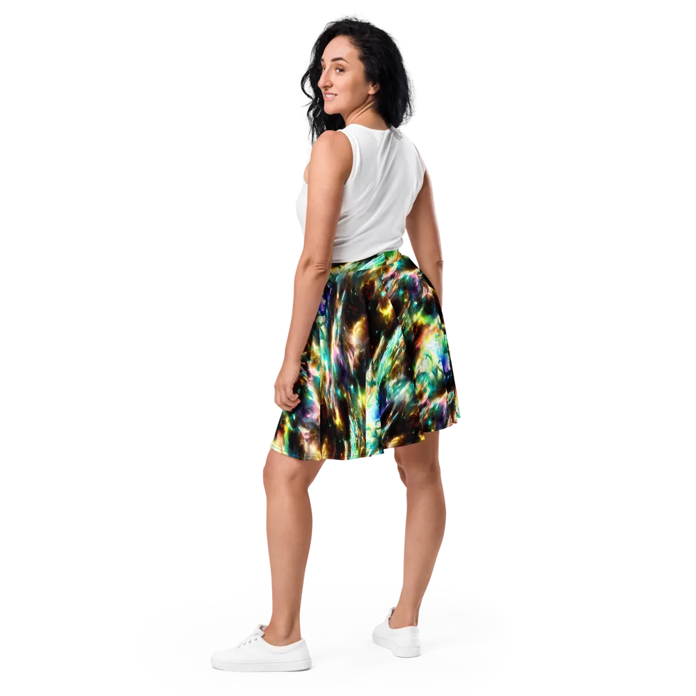 Opal Thunder on Skater Skirt — Back