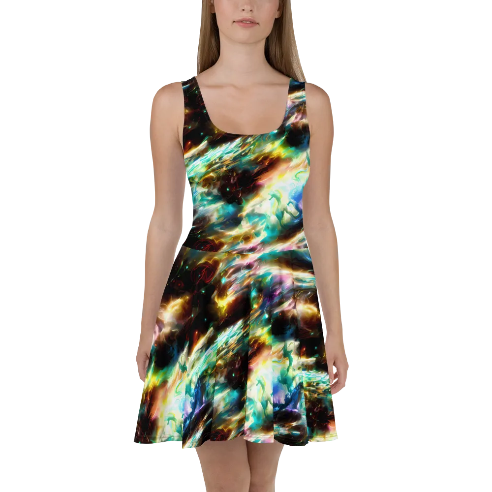 Opal Thunder on Skater Dress — Front