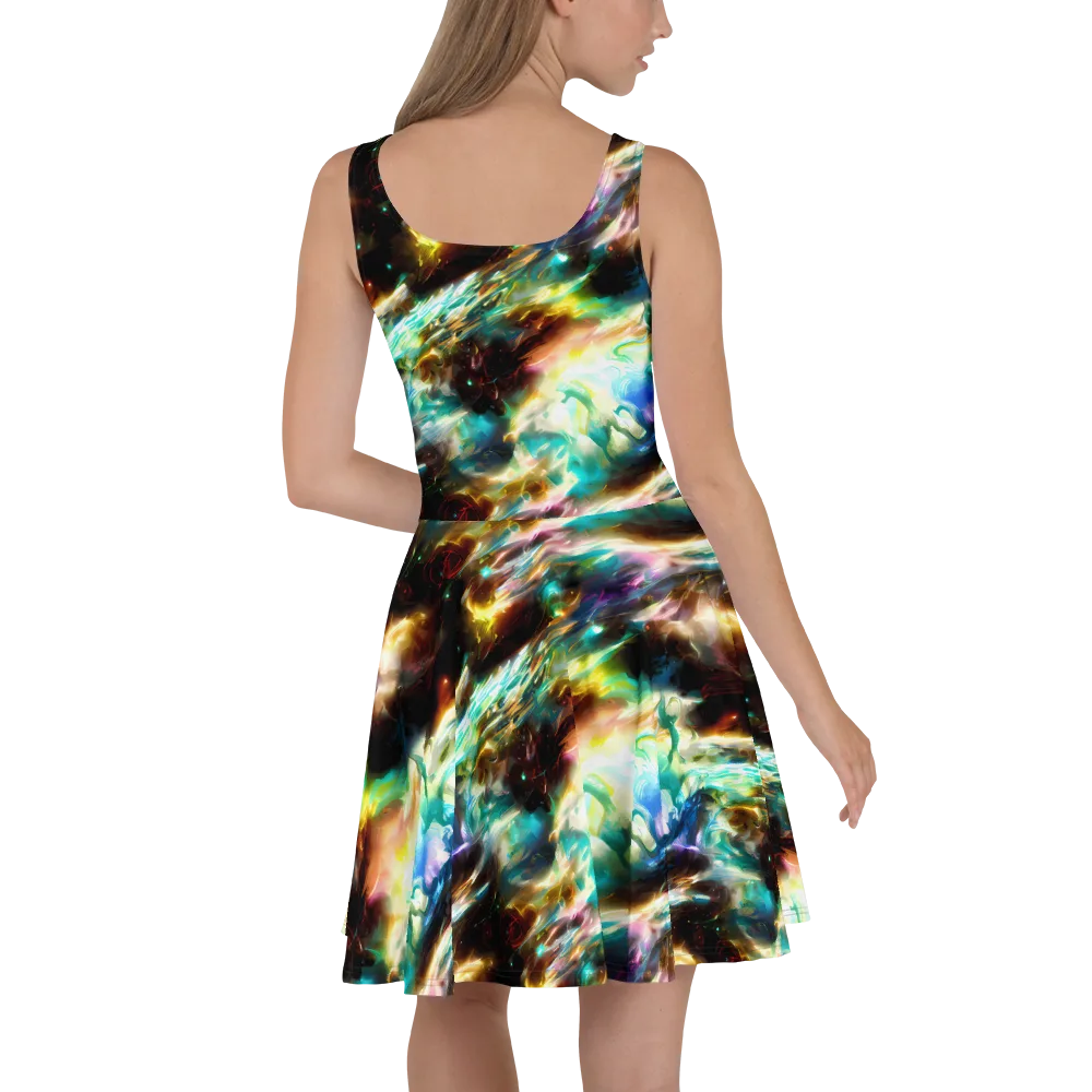 Opal Thunder on Skater Dress — Back
